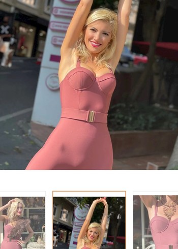 Scarlett Gül Kurusu Kaplı Tulum - Görsel 6