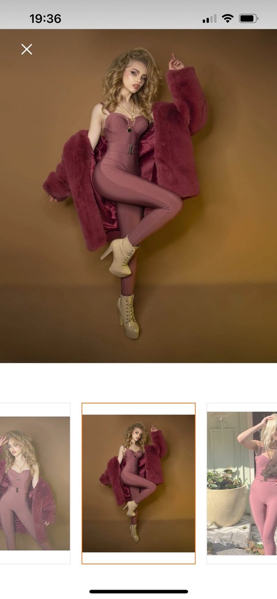 Scarlett Gül Kurusu Kaplı Tulum - Görsel 4