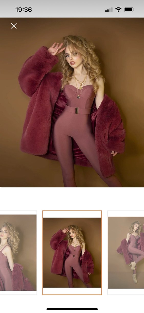 Scarlett Gül Kurusu Kaplı Tulum - Görsel 3