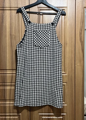 Kareli Midi Kısa Tulum - Görsel 2