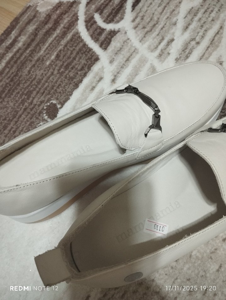 Beyaz Dolgu Topuklu Kadın Günlük Ayakkabı - Görsel 3