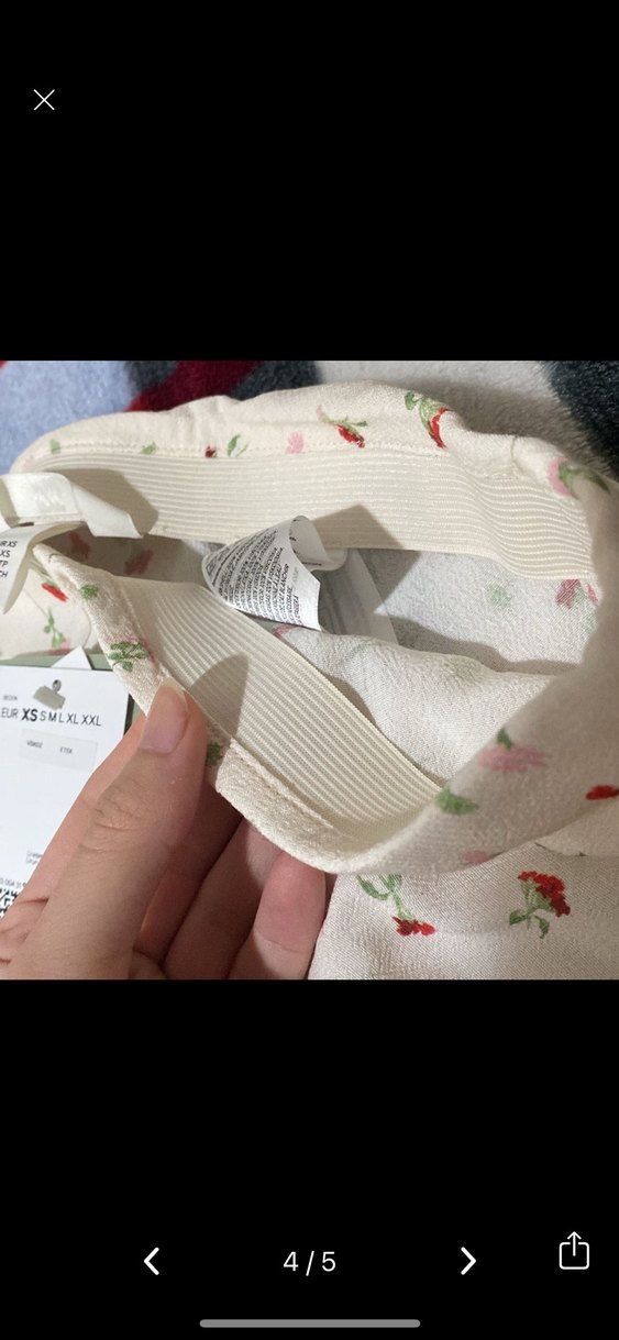 Çiçek Desenli hm Midi Etek - Görsel 3