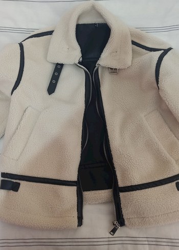 Kürklü Bej Kadın Ceket - Görsel 4