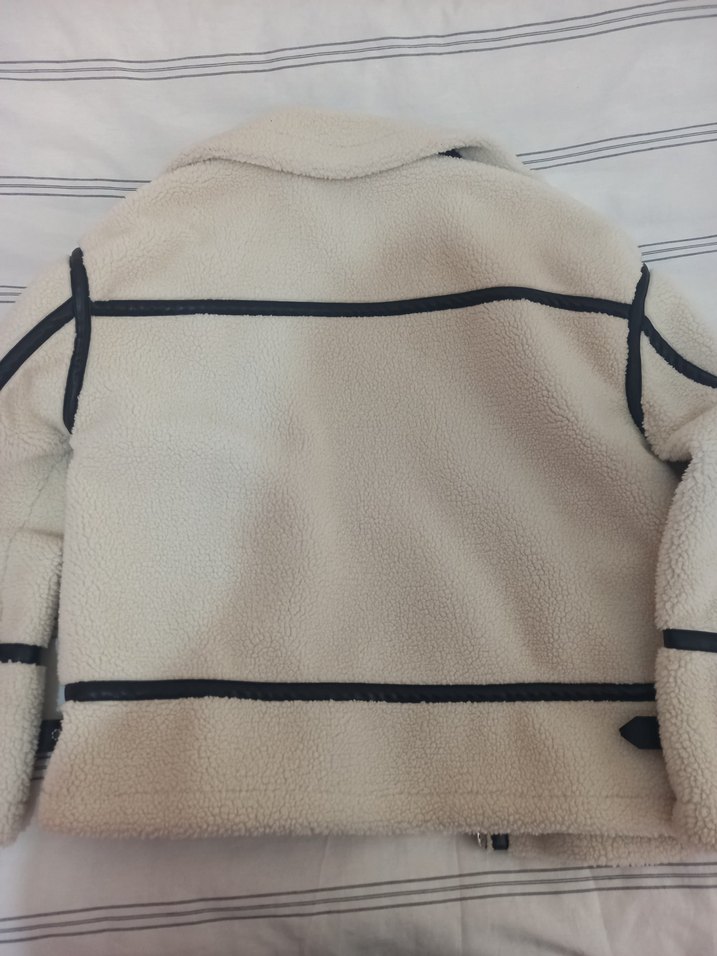 Kürklü Bej Kadın Ceket - Görsel 3