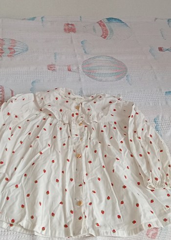 Kız Çocuk Nakışlı Pamuklu Beyaz Elbise - Görsel 4