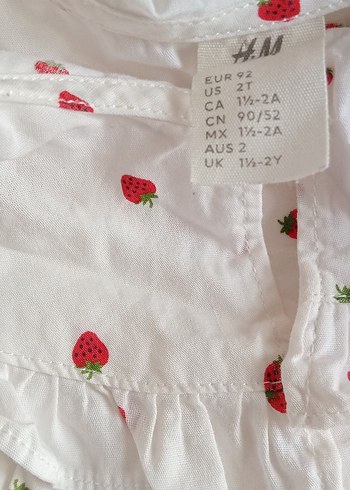 Kız Çocuk Nakışlı Pamuklu Beyaz Elbise - Görsel 2