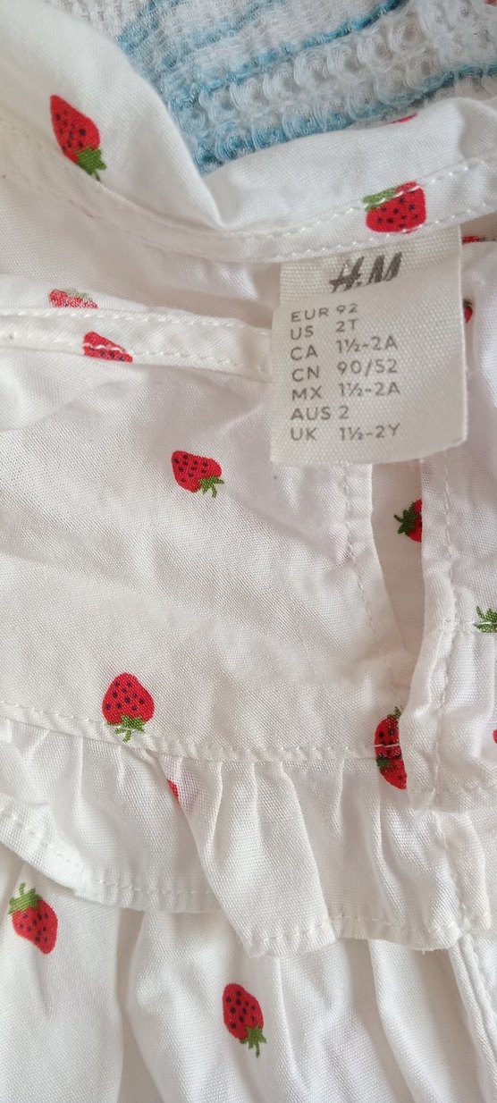 Kız Çocuk Nakışlı Pamuklu Beyaz Elbise - Görsel 2