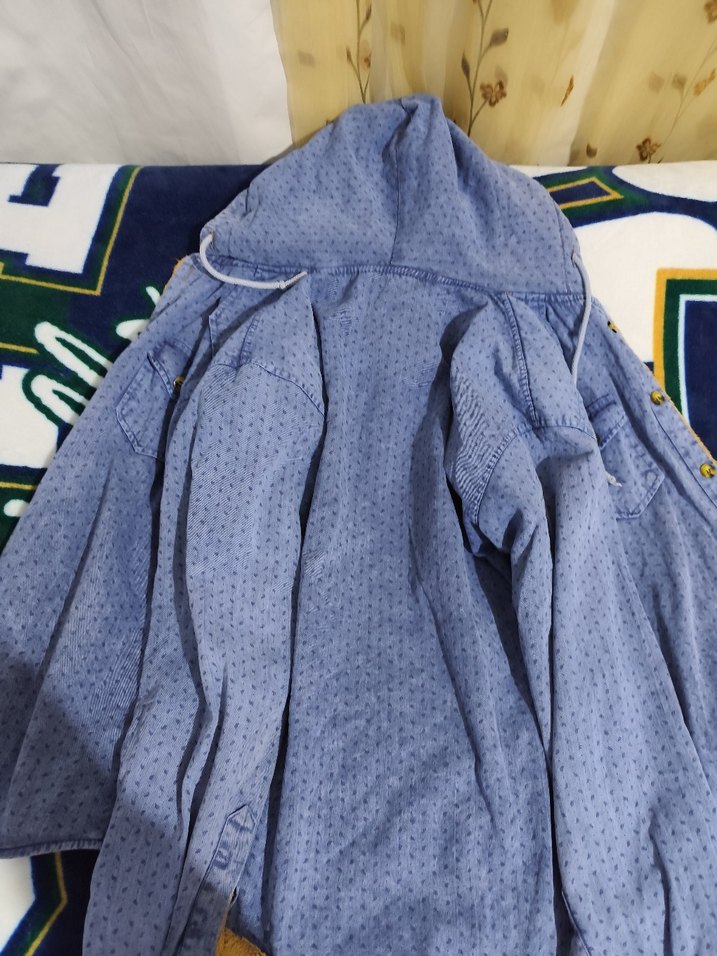 Düğmeli Erkek Ceket Kapüşonlu - Görsel 3