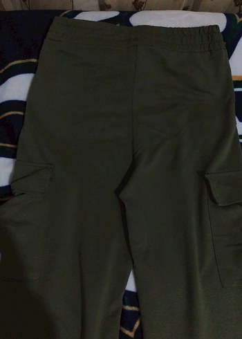 unisex Haki Renk  Eşofman Altı - Görsel 2