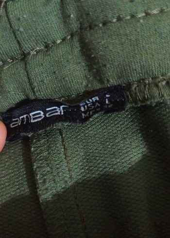 unisex Haki Renk  Eşofman Altı - Görsel 3