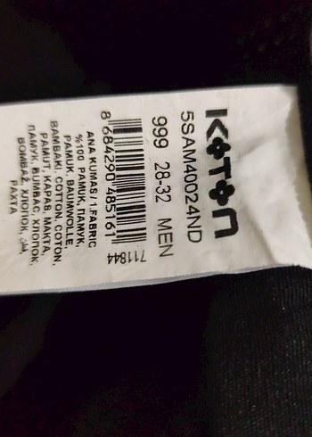 unisex Siyah Bol Kesim Kot Pantolon - Görsel 3