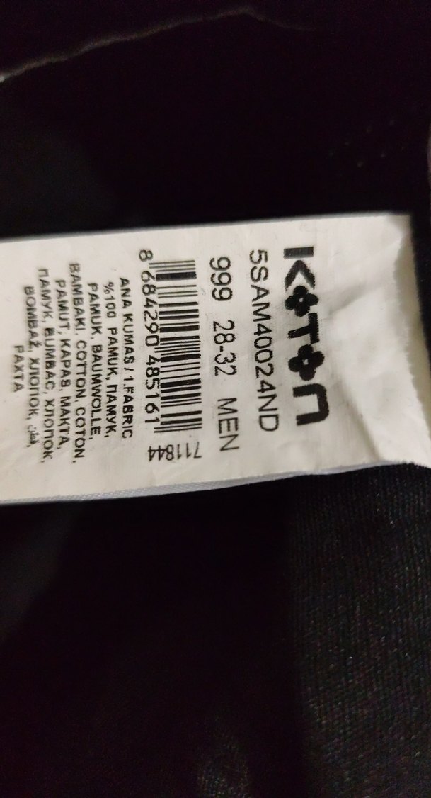 unisex Siyah Bol Kesim Kot Pantolon - Görsel 3