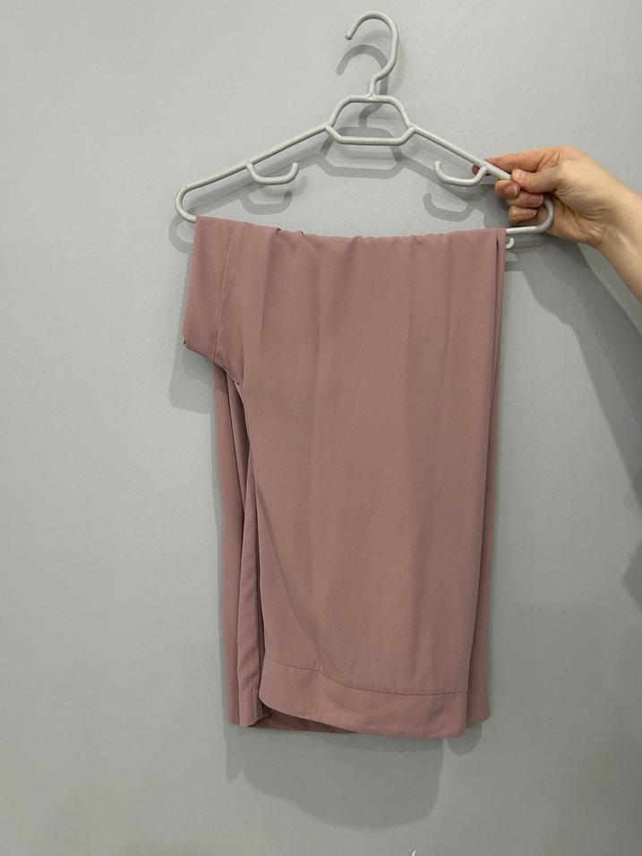 Uzun Kollu Pudra Kadın Tunik Pantolon Takım - Görsel 2