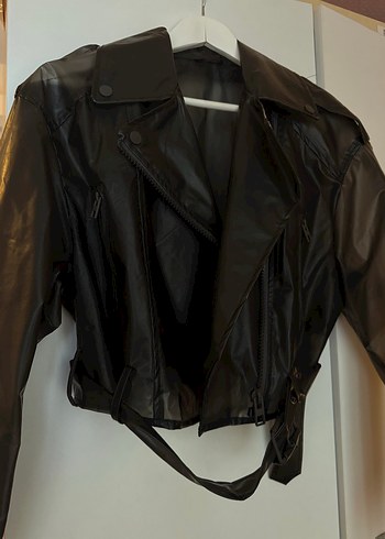 Zara Siyah Transparan Crop Ceket - Görsel 4