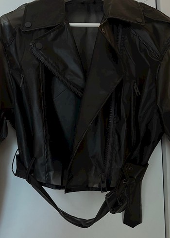 Zara Siyah Transparan Crop Ceket - Görsel 2