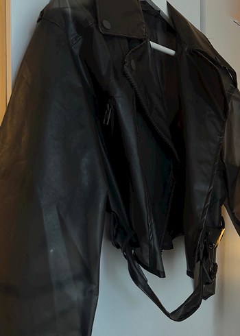 Zara Siyah Transparan Crop Ceket - Görsel 5