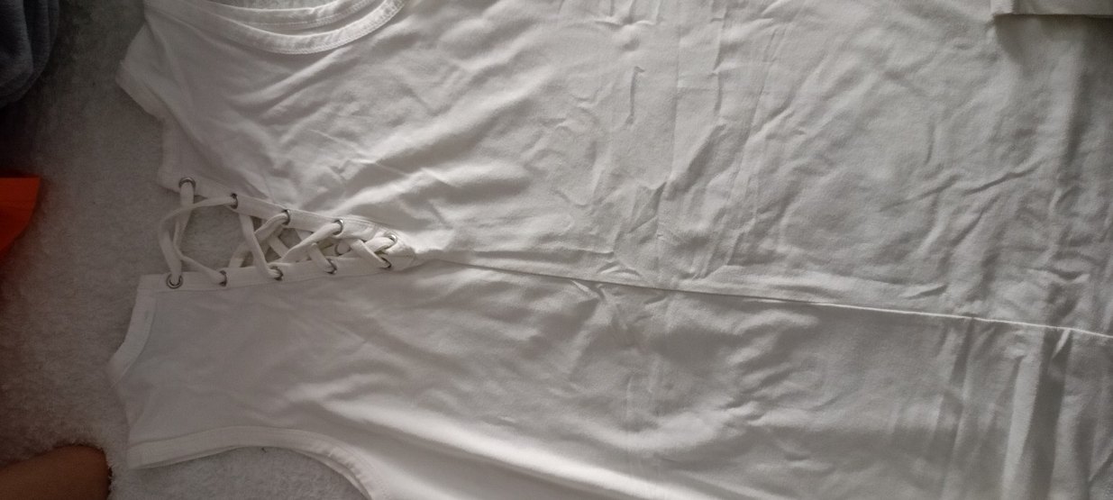 krem viscose kumaş sıfırkol bağcık model baskılı atlet - Görsel 3