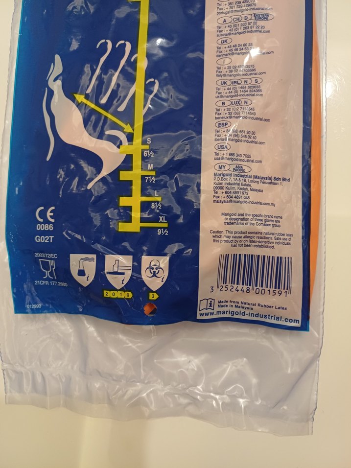 Endüstriyel Eldiven Marigold S - Görsel 4