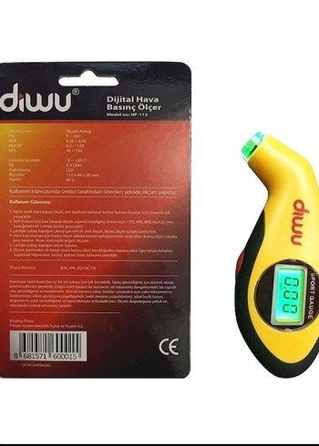 Dijital Lastik basıncı ölçer - Görsel 2