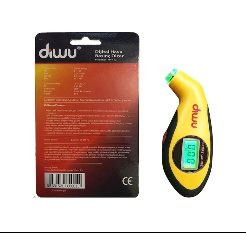 Dijital Lastik basıncı ölçer - Görsel 2