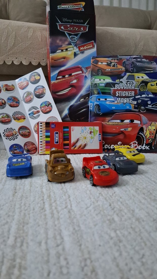 Şimşek McQueen Arabalar seti. Sıfır - Görsel 2