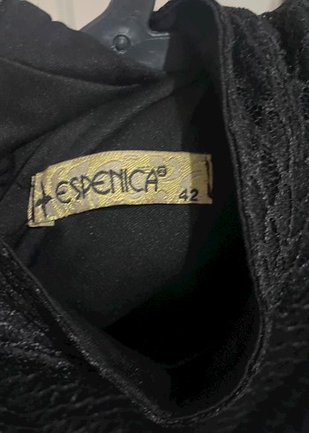 Uzun Siyah Gotik Fırfırlı Elbise - Görsel 6