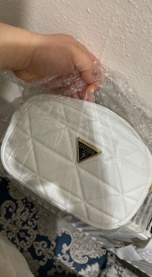 Guess Beyaz Kadın Kapitone Çapraz Çanta - Görsel 5