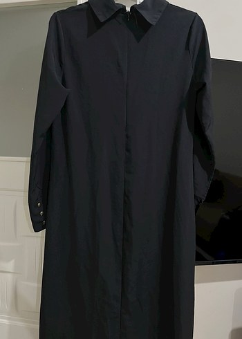 Püsküllü Siyah Uzun Kollu Gotik Elbise - Görsel 5