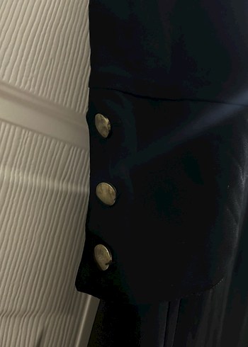 Püsküllü Siyah Uzun Kollu Gotik Elbise - Görsel 2