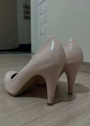 Bej Minimalist Stiletto Topuklu Kadın Ayakkabı - Görsel 2