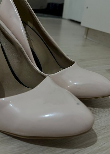 Bej Minimalist Stiletto Topuklu Kadın Ayakkabı - Görsel 7