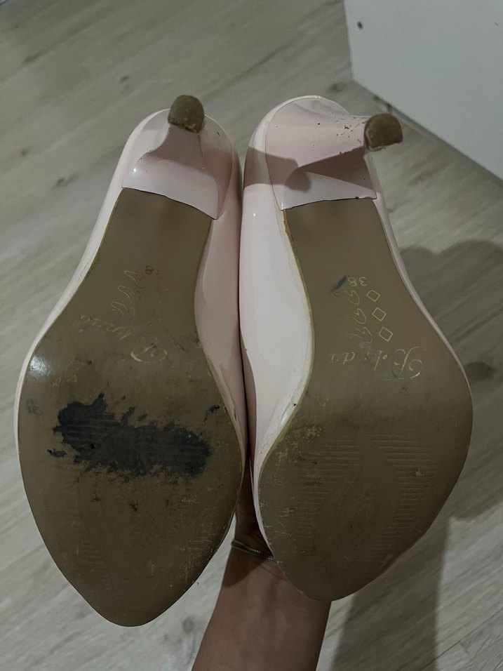 Bej Minimalist Stiletto Topuklu Kadın Ayakkabı - Görsel 4