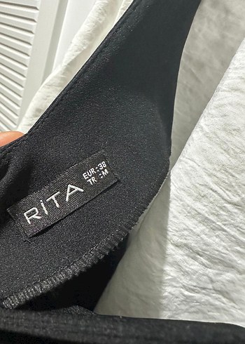 Keten Kumaşlı siyah Uzun Jile - Görsel 3