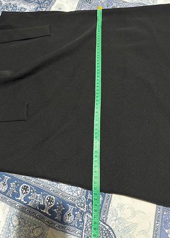 Keten Kumaşlı siyah Uzun Jile - Görsel 5