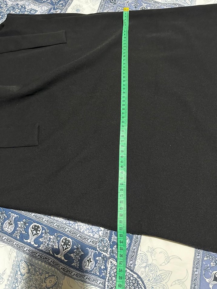 Keten Kumaşlı siyah Uzun Jile - Görsel 5