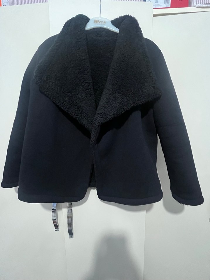 Gri Mini Kürklü Kadın Ceket - Görsel 3