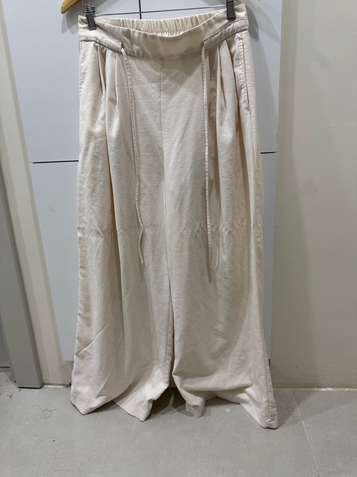 Bej Kadın  Salaş Pantolon - Görsel 2