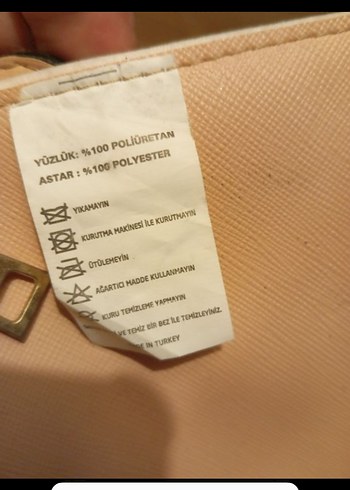 Bej Deri Kadın Çanta - Görsel 4