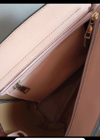 Bej Deri Kadın Çanta - Görsel 3