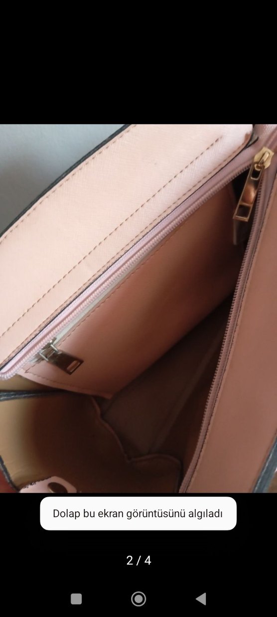 Bej Deri Kadın Çanta - Görsel 3