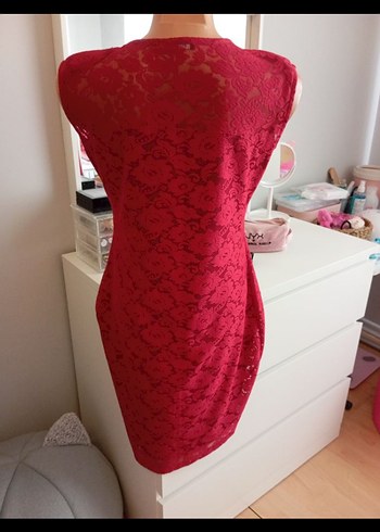 purlin kırmızı elbise - Görsel 3