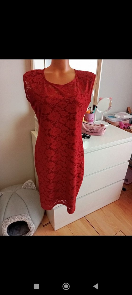 purlin kırmızı elbise - Görsel 4