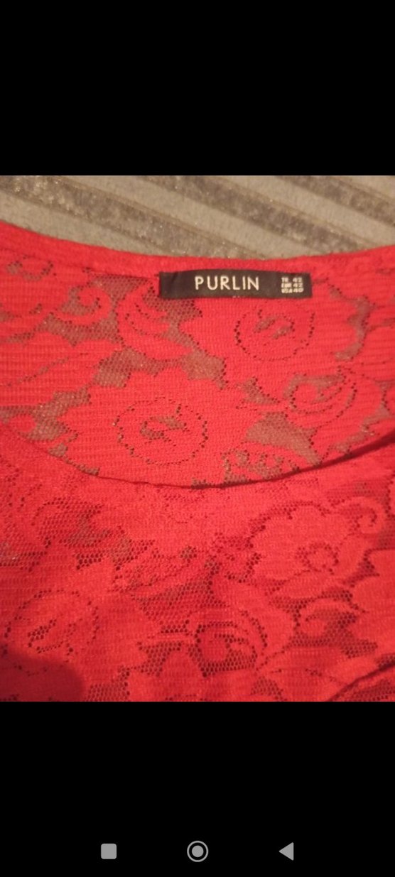 purlin kırmızı elbise - Görsel 5