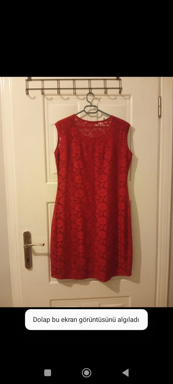 purlin kırmızı elbise - Görsel 2