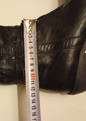 Kadın Siyah Deri Diz Boyu Tokalı Çizme - Görsel 13