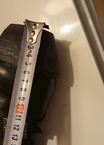 Kadın Siyah Deri Diz Boyu Tokalı Çizme - Görsel 12