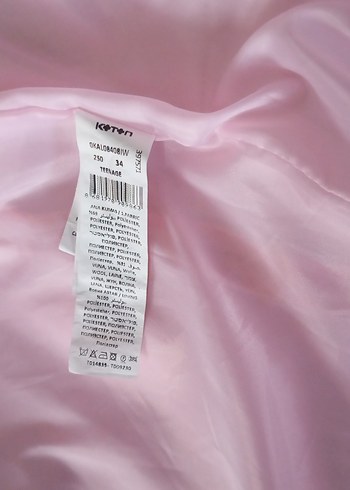 Pembe Düğmeli Kadın Kaban - Görsel 15