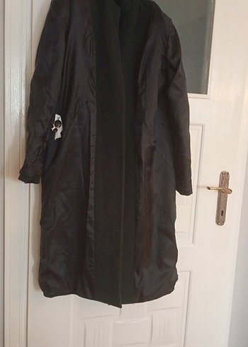 Koyu Yeşil Düğmeli Kaban - Görsel 9