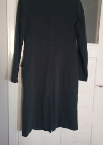 Koyu Yeşil Düğmeli Kaban - Görsel 3