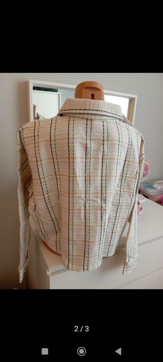 DÜĞMELİ EKOSE KADIN MİNİ CEKET.
DIE&MORE MARKA - Görsel 2